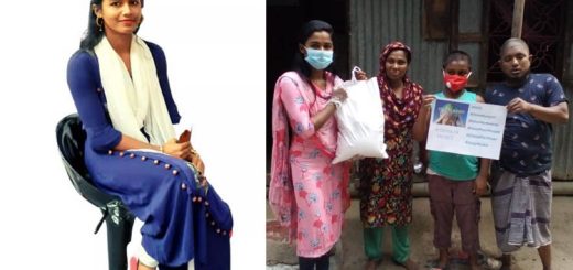 সামাজিক প্রথা উপেক্ষা করে মানুষের পাশে ইতি