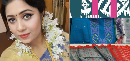 ঐতিহ্যবাহী জামদানি পণ্যে সারা ফেলেছেন মেহেরুন কুইন