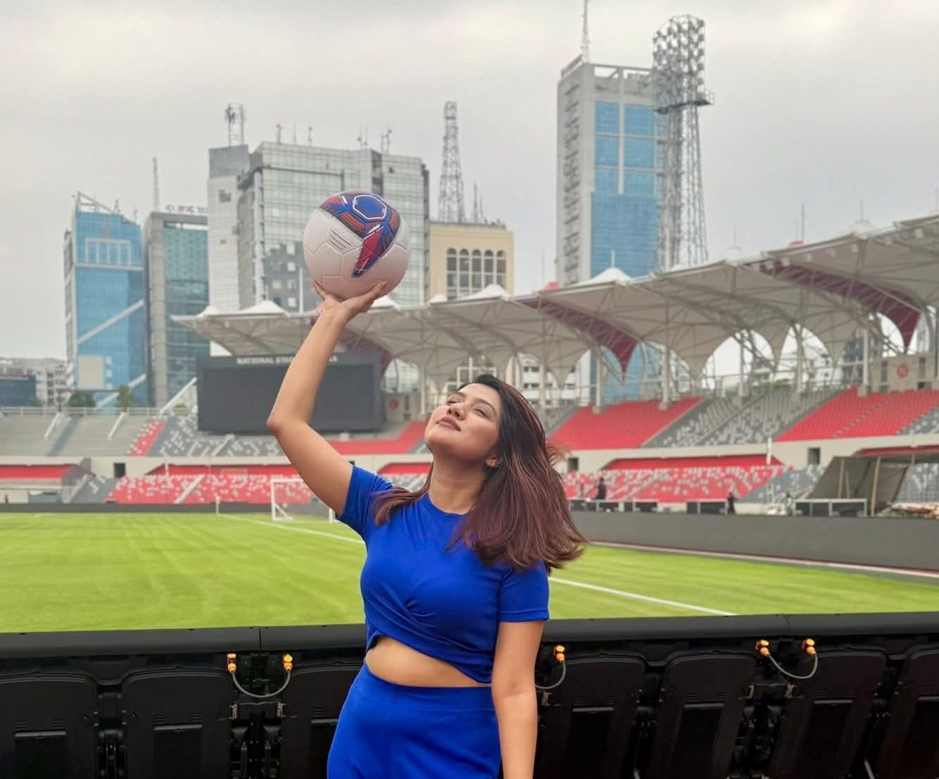 বাংলাদেশ বনাম সিঙ্গাপুর ম্যাচে ডিজিটাল হোস্ট হিসেবে মাহমুদা মাহা