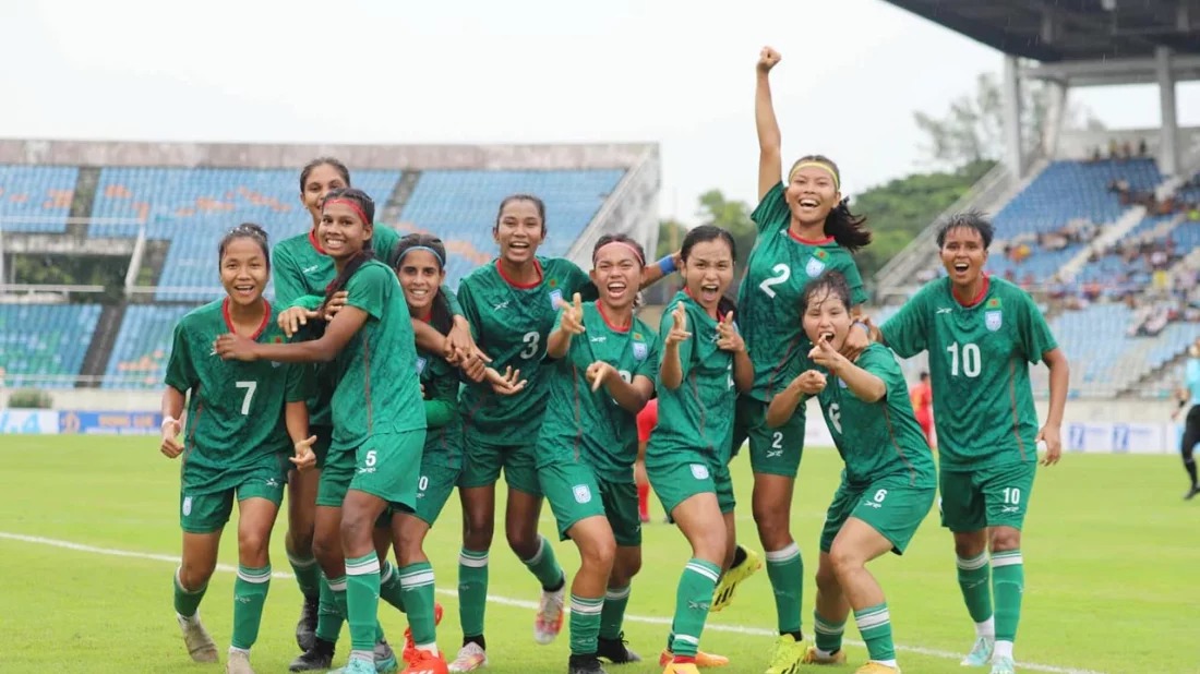 জোড়া গোলে ঋতুপর্ণা, বাংলাদেশ এশিয়া কাপের এক ধাপ এগিয়ে
