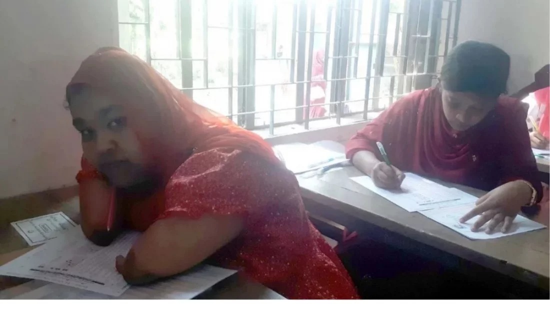 হাত-পা নেই, মুখে লিখে এসএসসিতে জিপিএ-৫ পেলো লিতুন জিরা